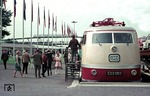 Die nagelneue E 03 003 wurde auf der Internationalen Verkehrsausstellung (IVA) in München präsentiert. (10.08.1965) <i>Foto: Wolfgang Bügel</i>