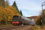 78 468 unterwegs mit einem Sonderzug auf der linken Rheinstrecke bei Oberwinter. (11.11.2012) <i>Foto: Udo Kandler</i>