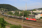 Zum Abschluss noch einer der vielen umgeleiteten Güterzüge, hier mit HGK 185 632 in Wuppertal-Steinbeck. (12.06.2014) <i>Foto: Wolfgang Bügel</i>