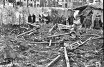 Das Ergebnis eines alliierten Fliegerangriffs auf den Bahnhof Jünkerath. (01.1945) <i>Foto: Walter Hollnagel</i>