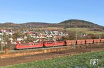 151 164 und 151 035 als Schiebeloks an GM 98599 (Neuss Gbf – Passau) bei Laufach. (03.12.2016) <i>Foto: Joachim Bügel</i>