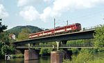 455 102 überquert als N 7313 den Neckar bei Neckargemünd. (18.05.1984) <i>Foto: Wolfgang Bügel</i>