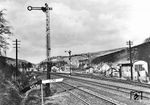 Der Bahnhof Lorsbach (heute: Hofheim/Taunus-Lorsbach) an der Strecke Frankfurt/M - Niedernhausen - Limburg.  (1935) <i>Foto: RVM (Trost)</i>