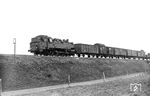 86 203, die im Dezember 1934 fabrikneu zum Bw Steinbeck kam, mit Güterzug 5386 bei Remlingrade. (11.04.1935) <i>Foto: DLA Darmstadt (Bellingrodt)</i>