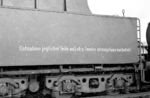 Rätsel gibt noch diese Tenderaufschrift an der Frankfurter 50 1467 auf. Möglicherweise war sie noch für einen Verkauf vorgesehen. Seit dem 11.11.1958 rostete sie im Bw Frankfurt/M-1 vor sich hin und wurde erst vier Jahre später am 12.11.1962 ausgemustert und anschließend doch verschrottet. (02.1960) <i>Foto: Reinhold Palm</i>
