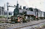 Die 1910 bei Orenstein & Koppel gebaute 91 1802 mit dem Spritzzug in Zwickau Hbf. Ein halbes Jahr später, am 15.12.1967, war die Lok bereits ausgemustert. (06.1967) <i>Foto: Robin Fell</i>