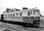T 27, ursprünglich 1929 an die Flensburger Kreisbahn geliefert, wurde 1963 von der Kreisbahn Emden–Pewsum–Greetsiel gekauft. Die SVG musterte ihn 1972 aus. (09.1968) <i>Foto: Reinhard Todt</i>